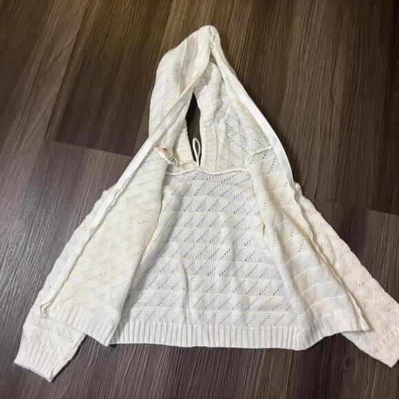 Vintage Child Wise Baby Back Zip Knitted Hooded Sweater White Size 24M - Picture 6 of 8
